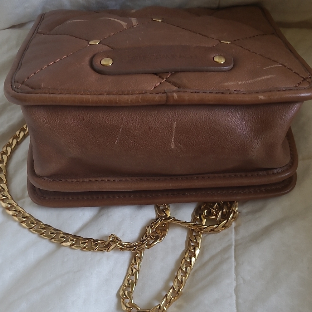 Rebecca Minkoff Brown Gold Crossbody Quilted Bag - Picture 6 of 8